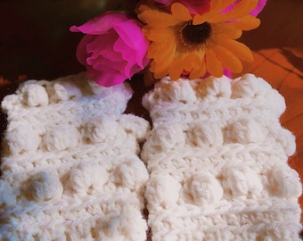 Crochet Pattern - Bobbley Fun Fingerless Gloves/Fingerless Mittens - adult, teen, child, toddler, baby, men, women, unisex PDF download ONLY