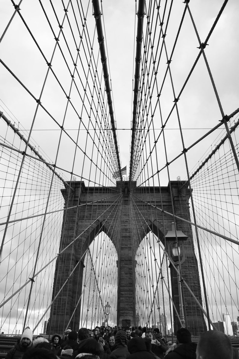 Brooklyn Bridge Print Black and White | NYC Wall Art | New York City ...