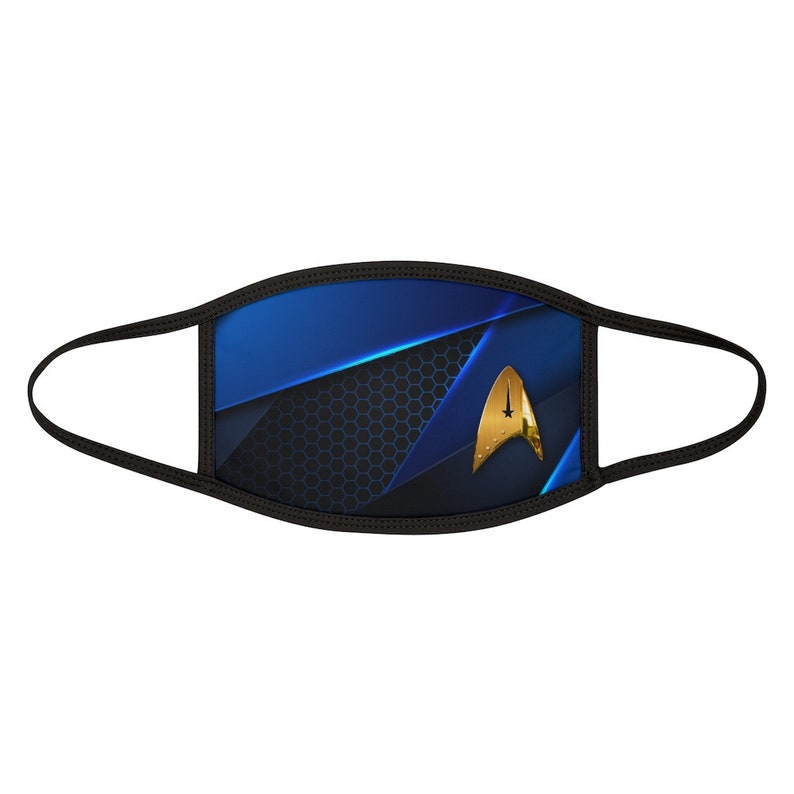 Star Trek Face Mask Enterprise Face Mask Black Mixed Etsy