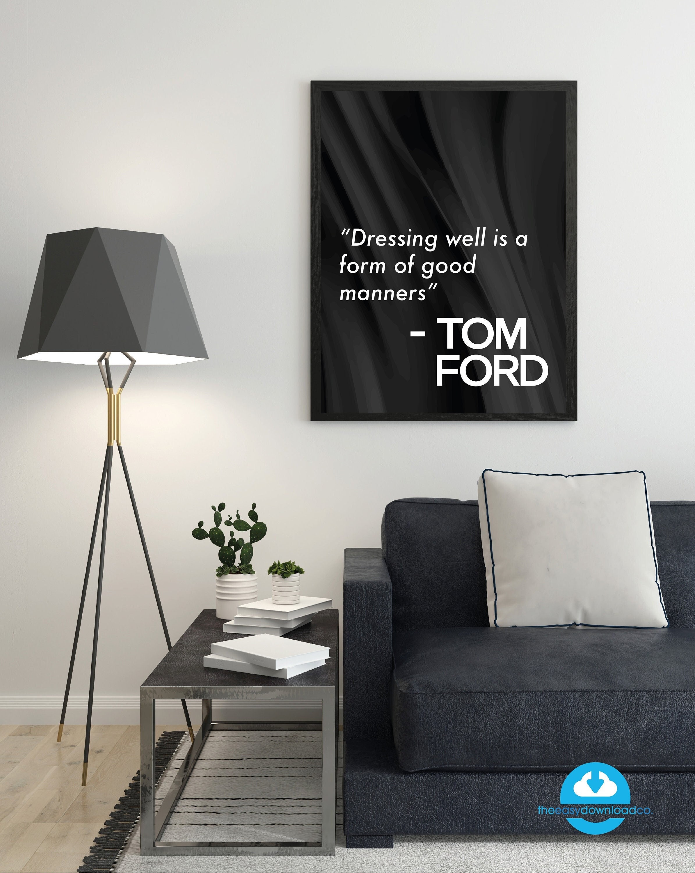 Tom Ford Fashion Quote Black and White Digital Art Wall - Etsy