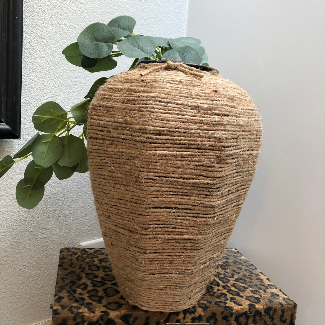 Vase Jute Boho Farmhouse Primitive Country Beach Nautical Etsy