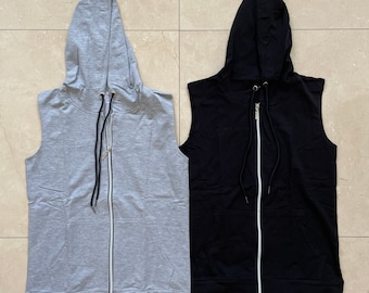 Sleeveless Slim Fit Muscle Gym Hoodies