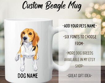 Custom Dog Mug- Beagle