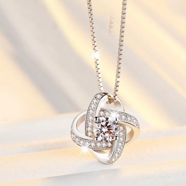 Love Knot Necklace Etsy