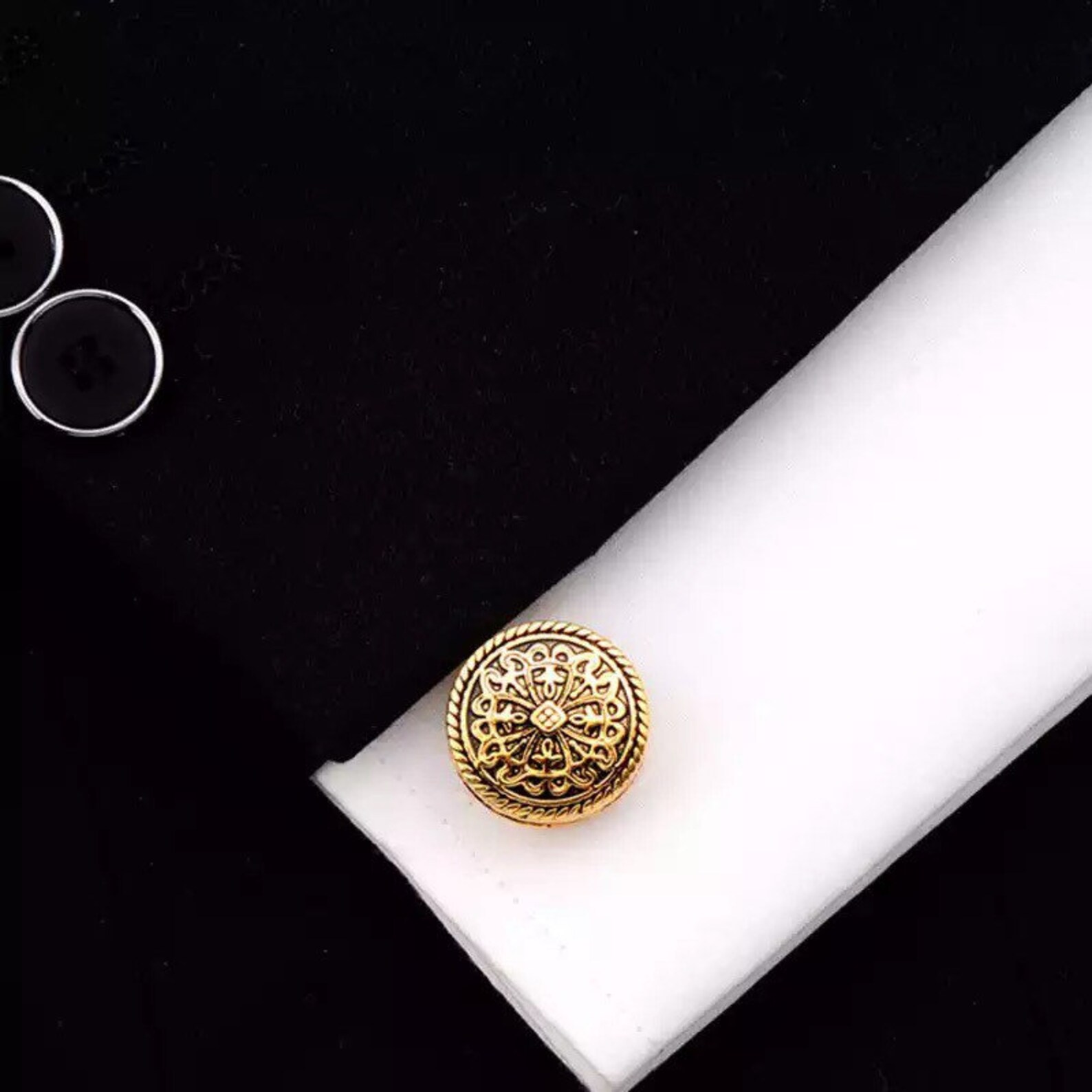 Gold Vintage Cufflinks Mens Cufflinks Vintage Suit Shirt Etsy UK