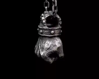 Raised cheap fist pendant