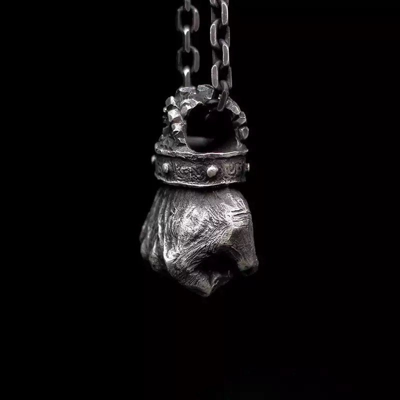 Black fist pendant deals