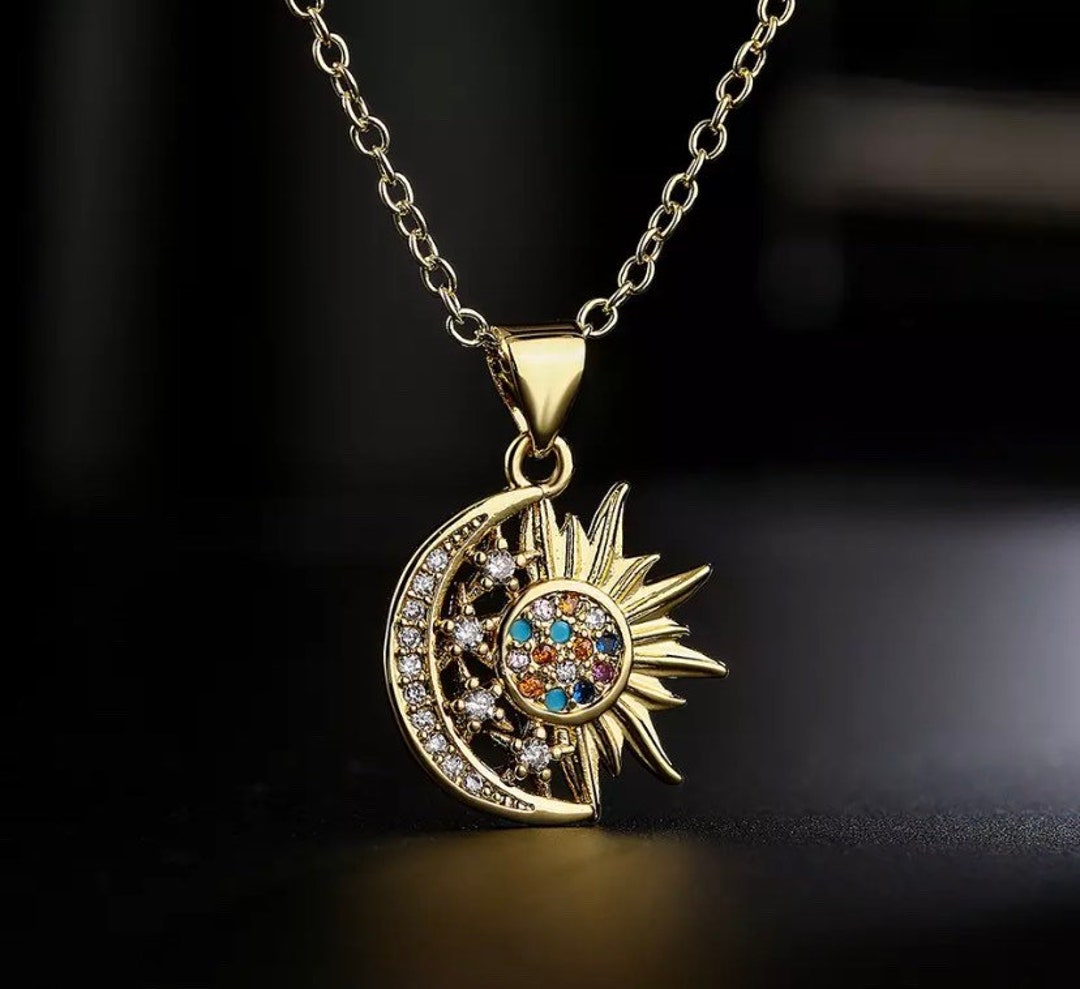 Sun and moon on sale medallion
