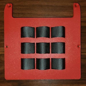 3rd Gen Toyota Tacoma MOLLE Panel | 3D Printed Armrest Organizer Tool Red