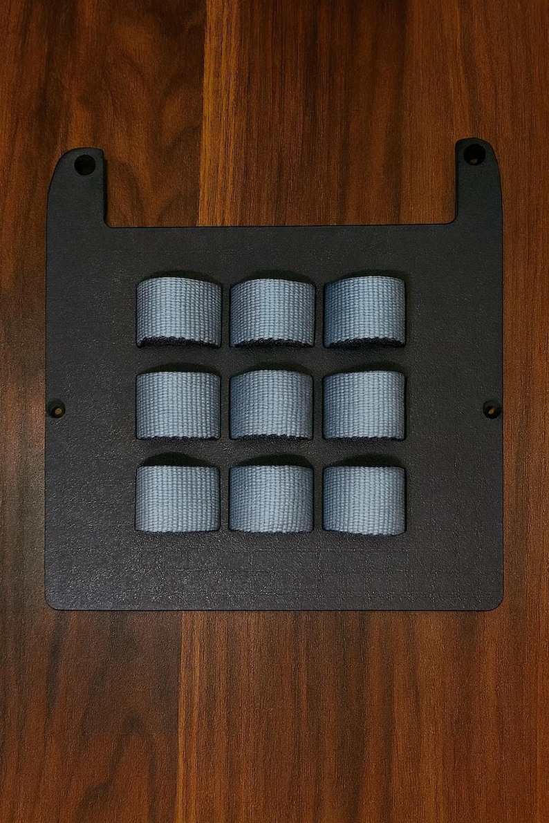 3rd Gen Toyota Tacoma MOLLE Panel | 3D Printed Armrest Organizer Charcoal Black