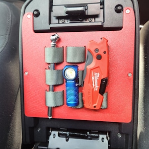 3rd Gen Toyota Tacoma MOLLE Panel | 3D Printed Armrest Organizer image 1