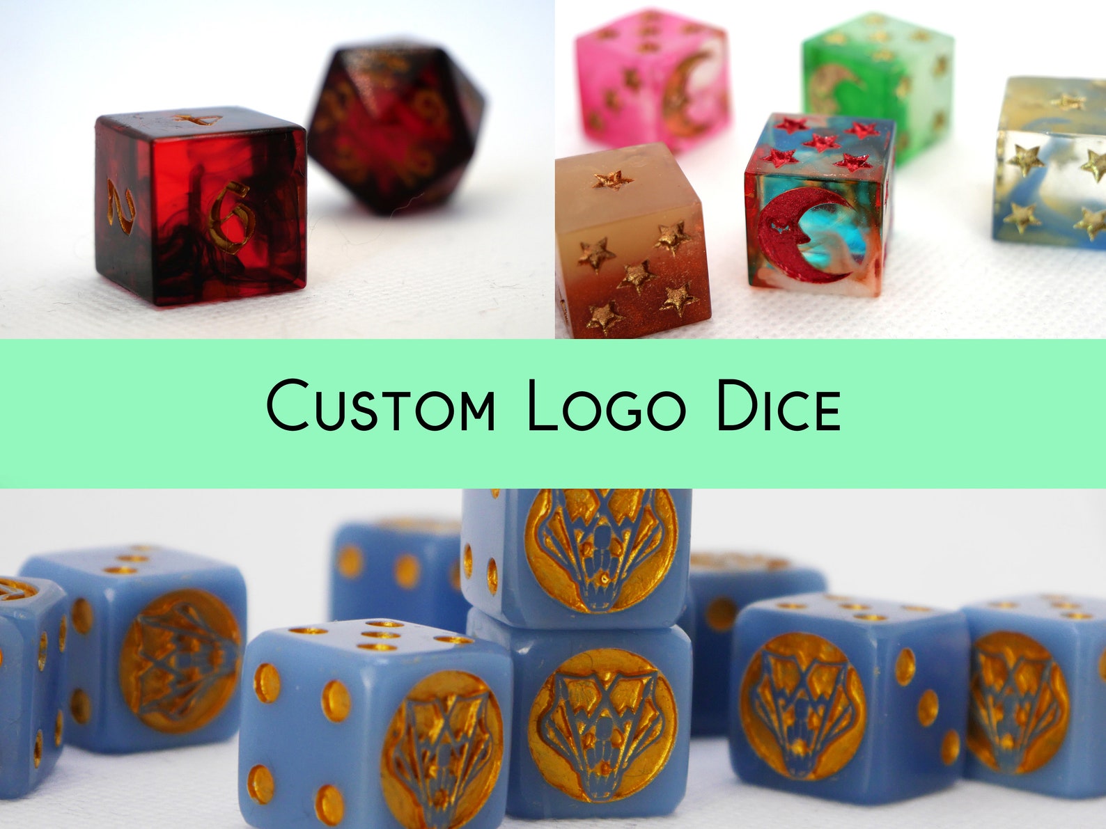 Your Logo On Dice Design Your Own Custom Dice Customise Your Etsy