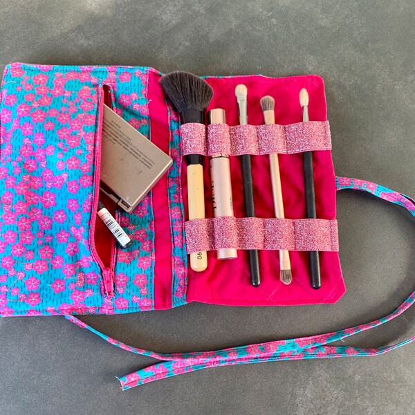 Pochette à maquillage, Pochette à pinceaux, Étui à pinceaux