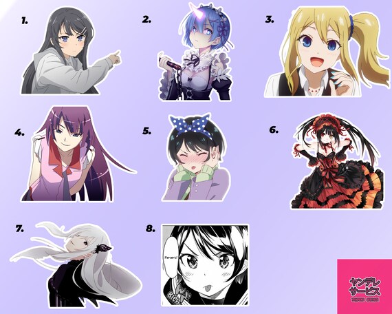 Anime Sticker Pack Choose ANY 2-6 STICKERS From Wave 1 Drop | Etsy