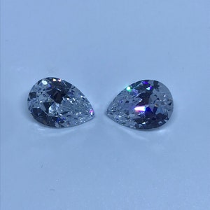 AAA quality pear shape cubic zircon 10x14 mm size for multipurpose use