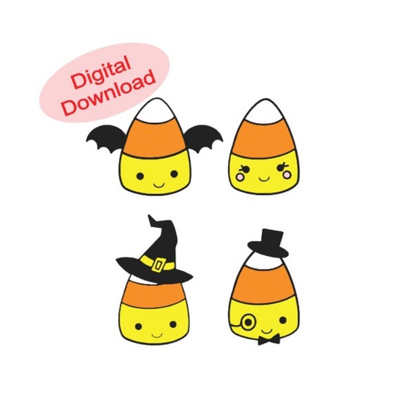 Cute Candy Corn SVG Halloween Fall Digital Halloween - Etsy UK