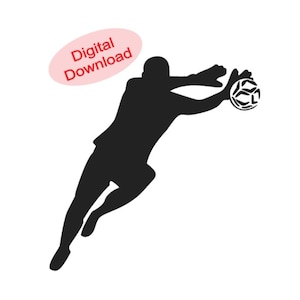 Soccer Goalie | Keeper | SVG | Digital | Soccer Diving | Soccer SVG | Soccer Mom | Goalie Mom