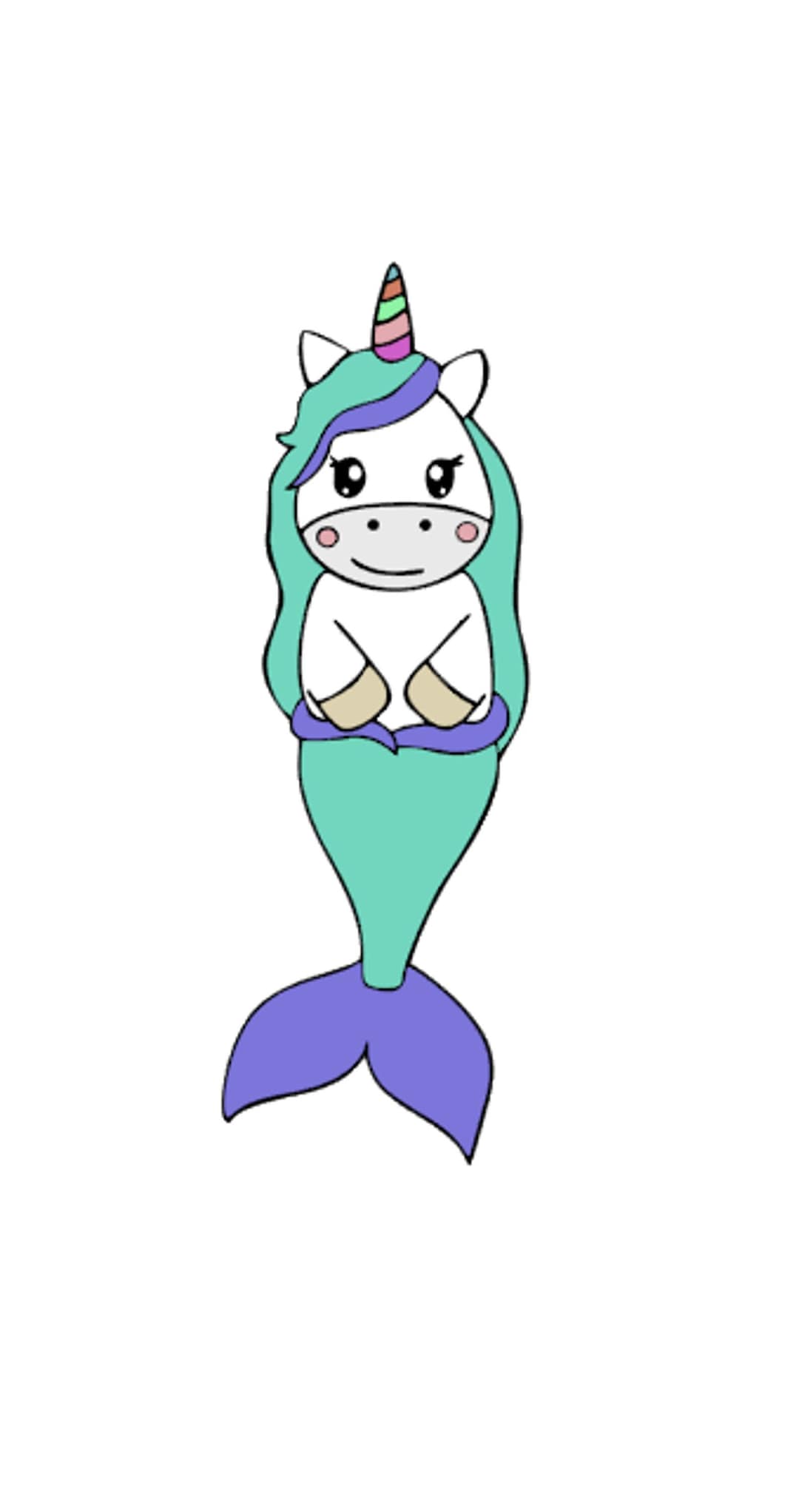 Unicorn Mermaid SVG Mermaid Unicorn SVG Party Decorations - Etsy