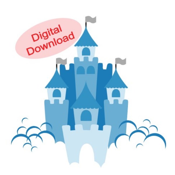 Frozen Castle SVG | Elsa’s Castle | Princess Castle  | Digital | Decal | Birthday Party | Invitation