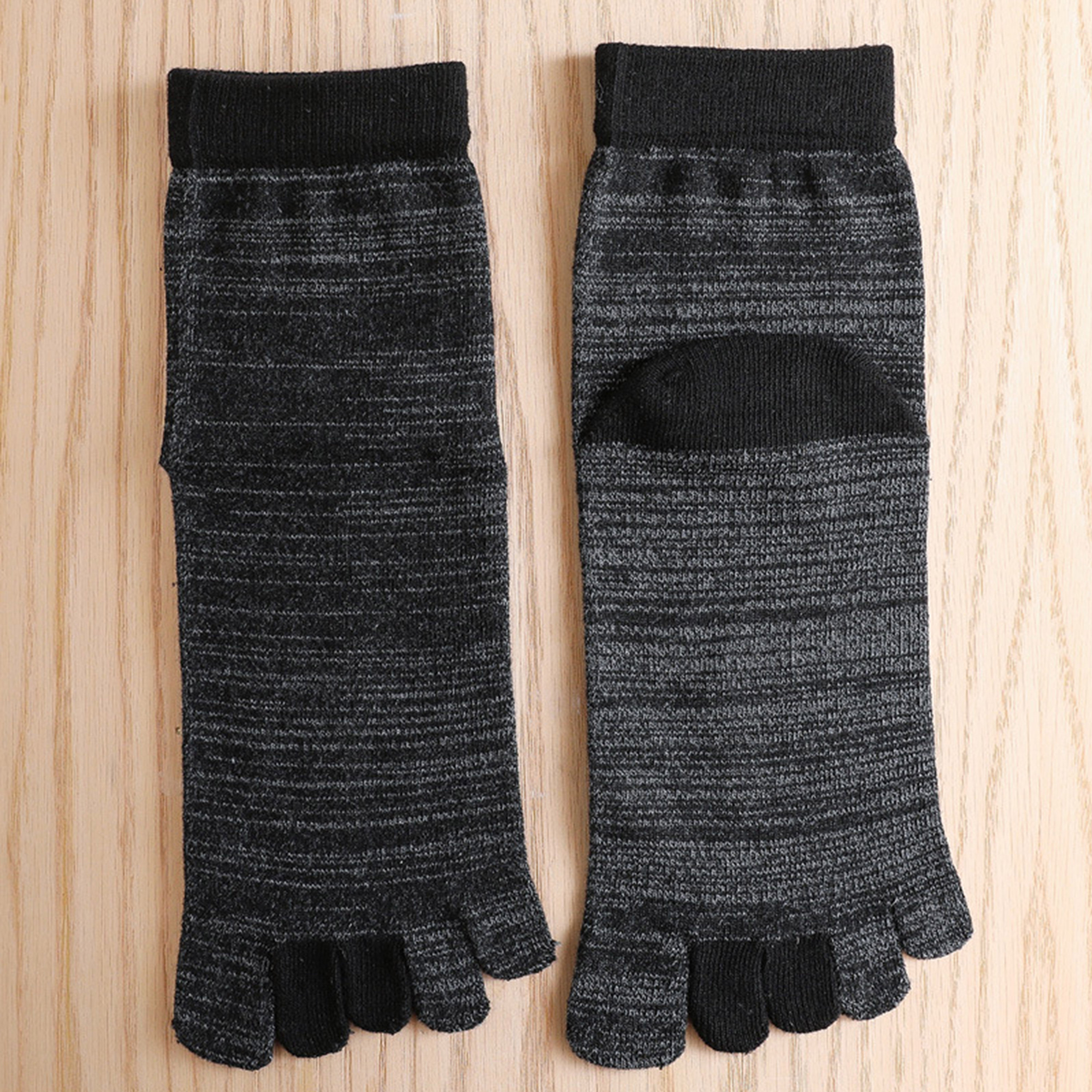 Calcetines de punta para mujer 5 dedos algodón Wicking Athletic 6 Pack