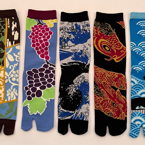 Knee High Tabi Socks Japanese Style Unisex Splittoe Tabi Etsy
