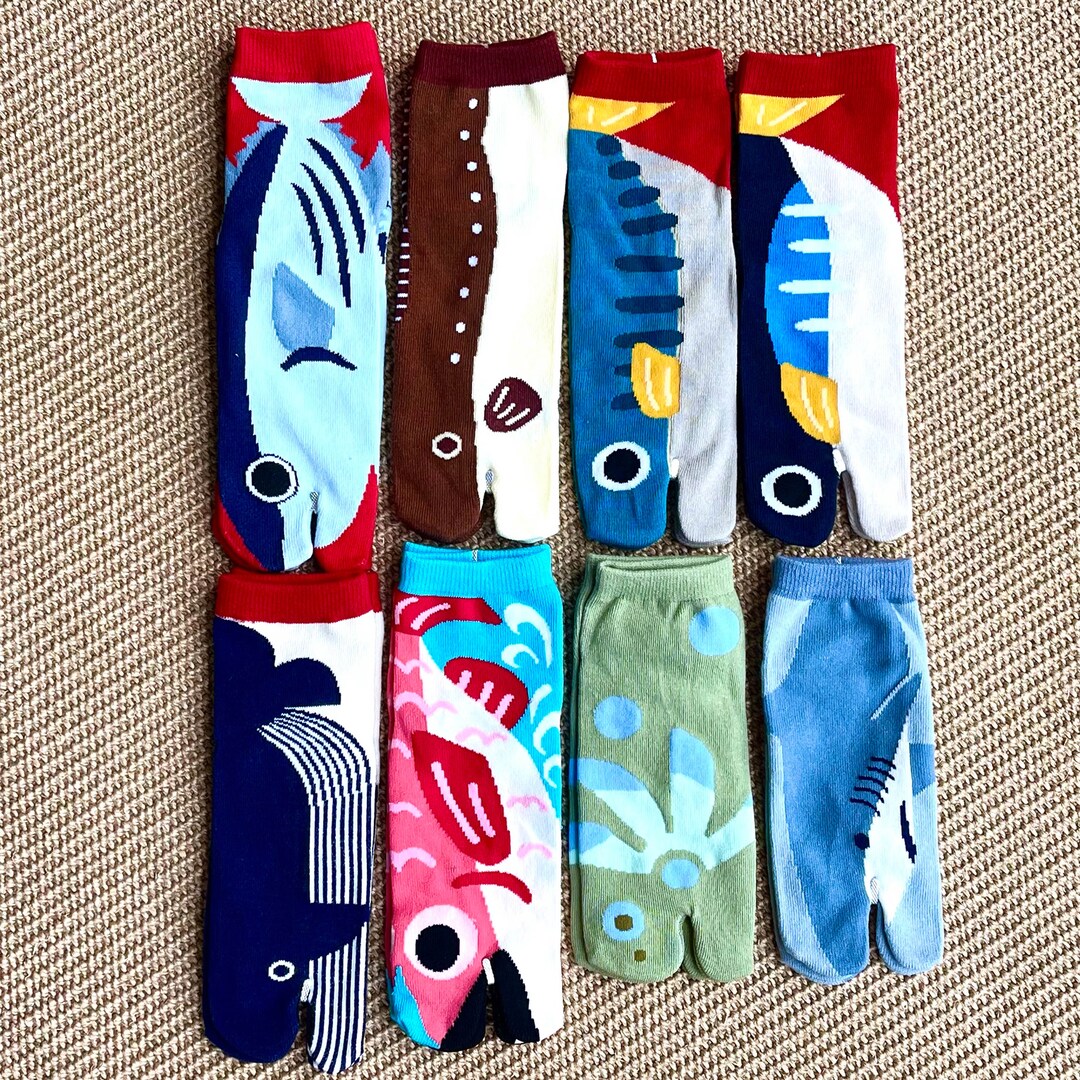 Tabi Fish Socksjapanese Style Splittoe Tabi Unisex Etsy