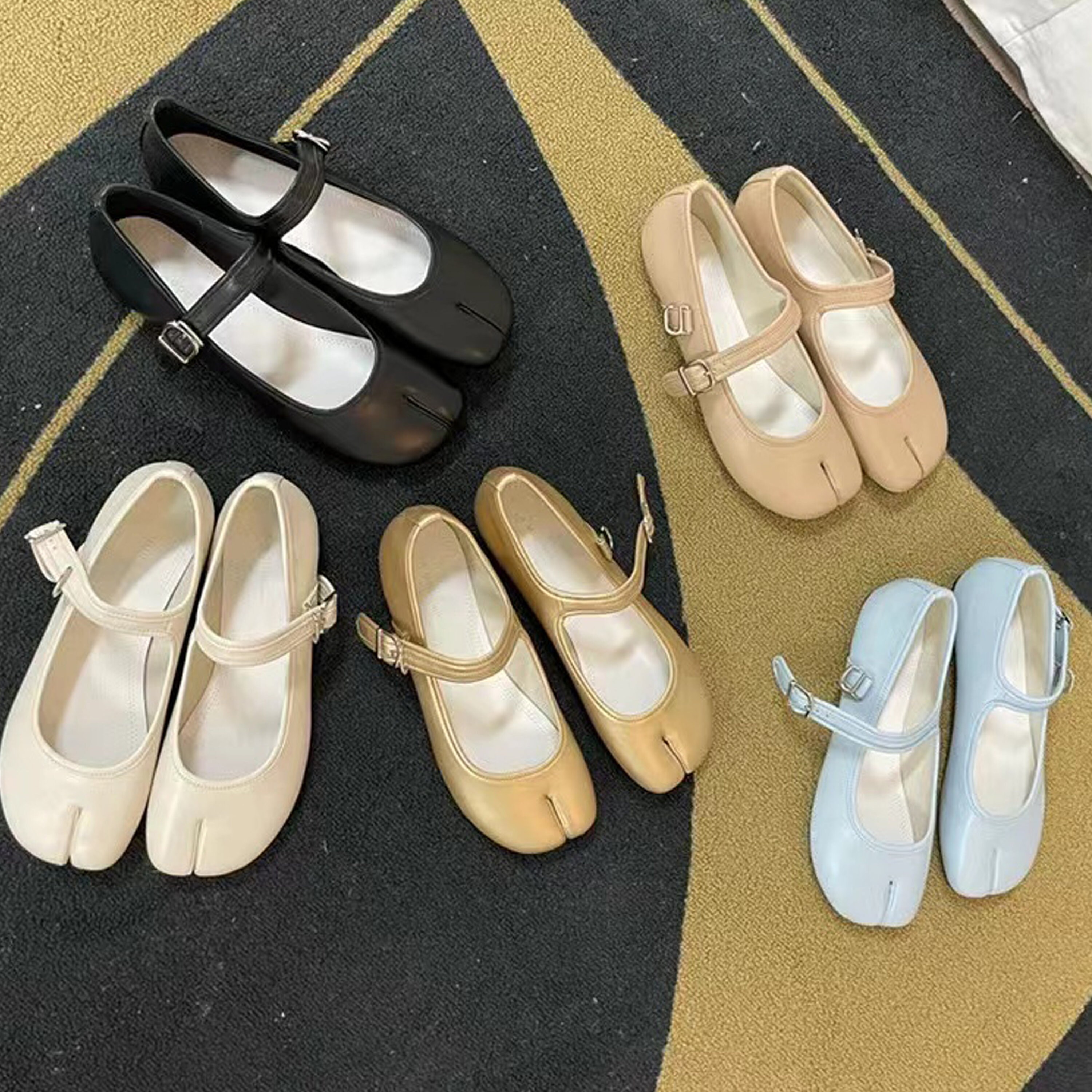 Split Toe Mule Slippers Tabi Flats Schoenen Vrouwen Tabi - Etsy België