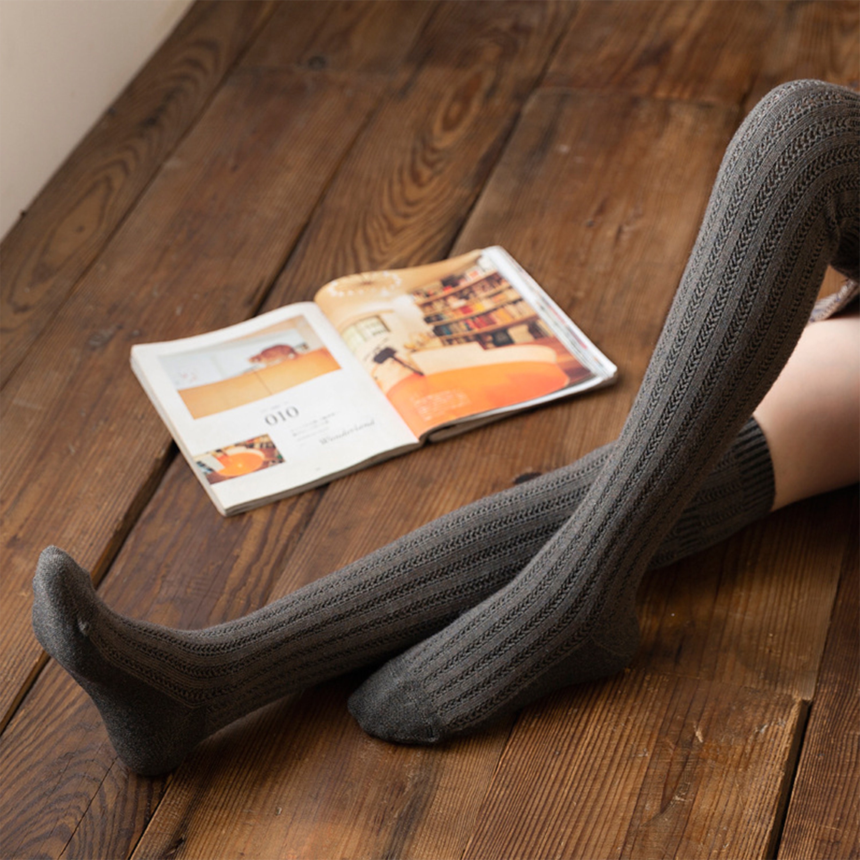 Thigh High Stockingwool Socks Knee High Socks Women's - Etsy Sweden