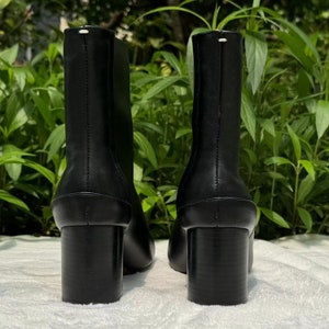 8 CM Tabi Heeled Boots,Tabi Ankle Boots,
