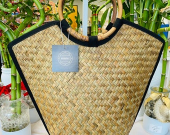 Woven Palm Leaf Tote Bag Handmade Philippines