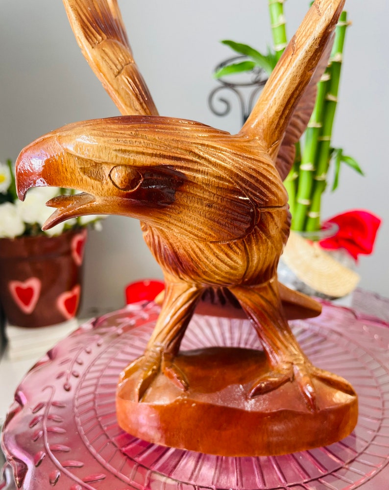 Philippine Eagle Hand Carved Wood From Paete Laguna 9 Etsy