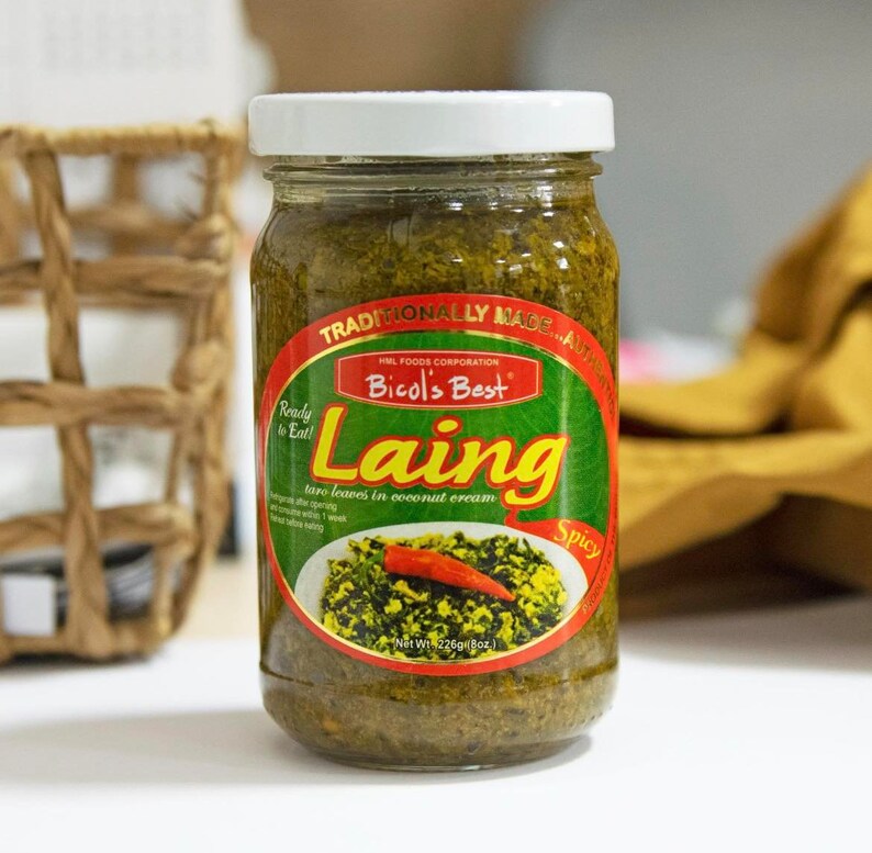 Bicol's Best Laing, Sinantolan X 3 Jars Each Philippines Etsy
