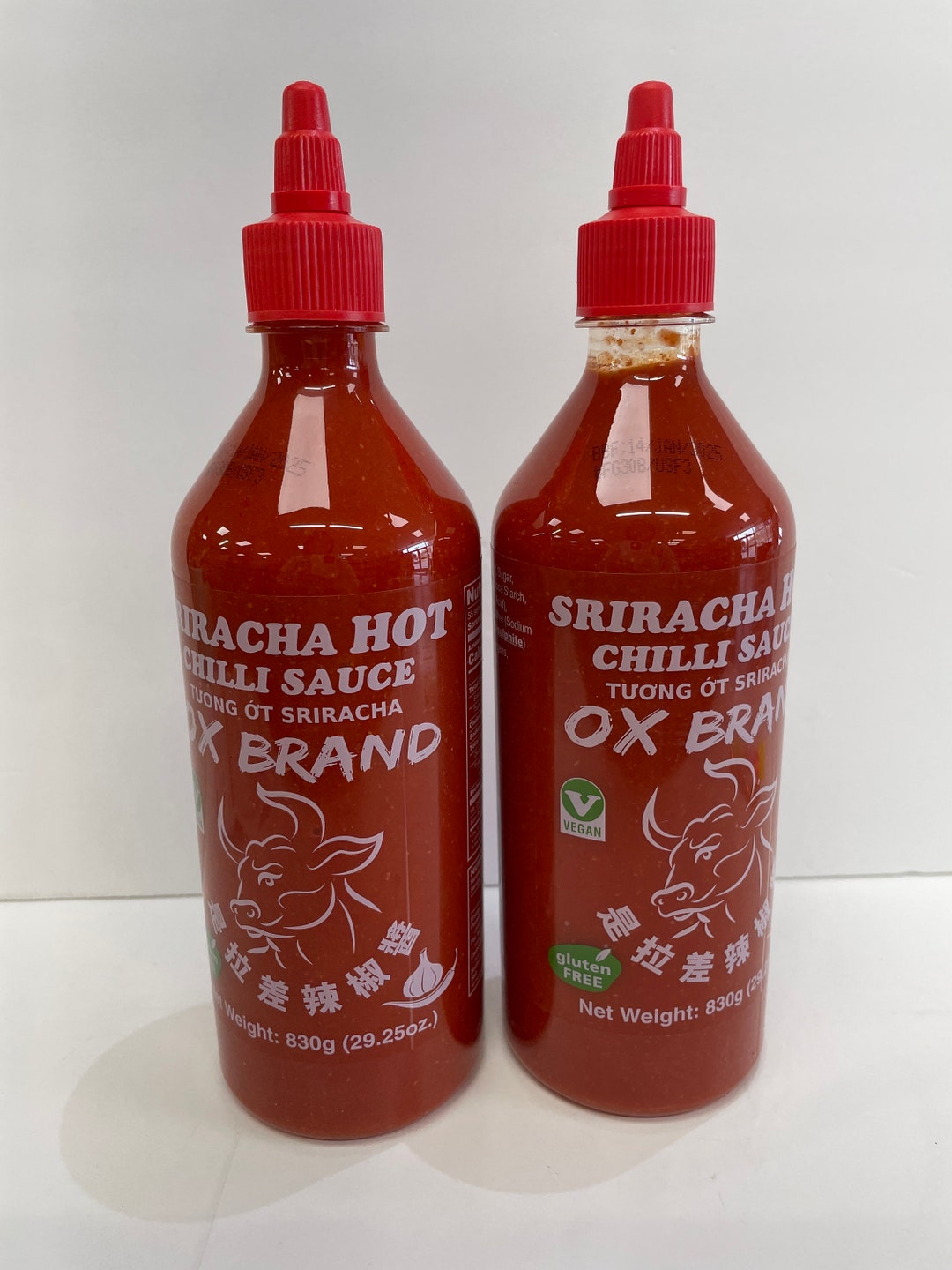 Sriracha Hot Chili Sauce Ox Brand Product of Thailand 29.25 Oz Etsy