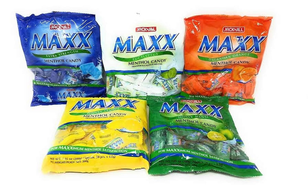 Jack'n Jill Maxx Menthol Candy Pack of 5 Bags Net Wt Etsy