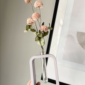 Faux Dandelions + Minimalist Vase
