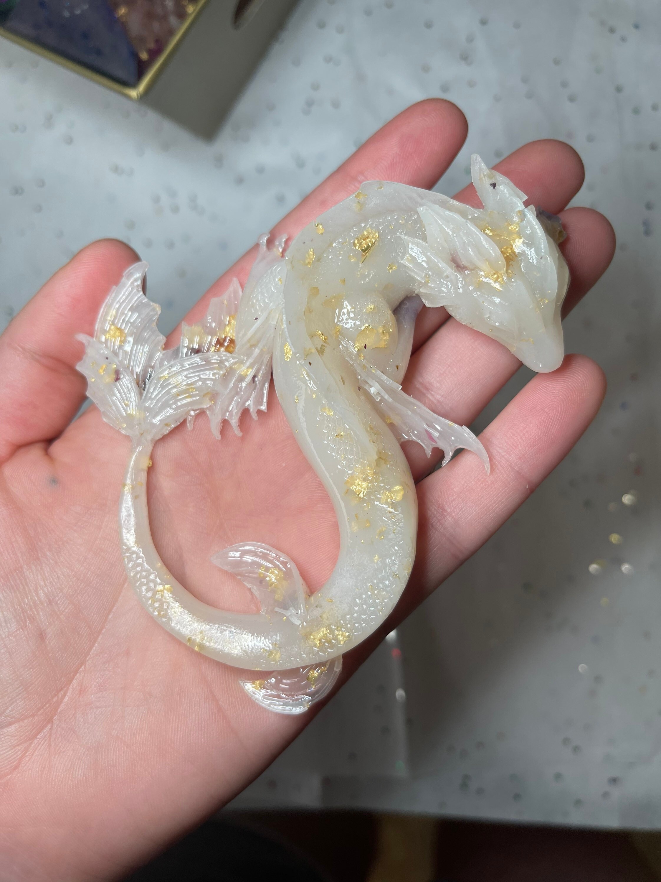 Dragon Resin Dragon Sleeping Dragon Sea Serpent Sea Etsy