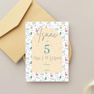 Kids Birthday Party Invitation - Editable Canva Template | Instant Download