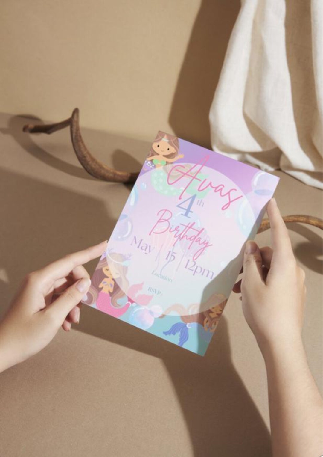 Kids Birthday Party Invitation - Editable Canva Template | Instant ...