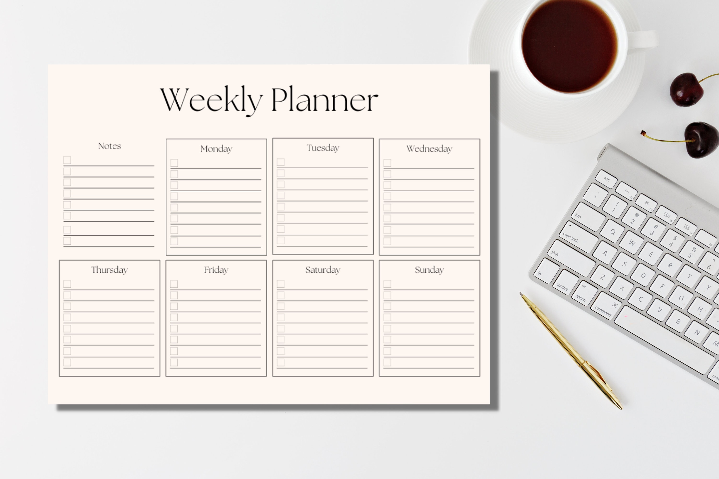 Weekly Planner Printable to Do List - Etsy