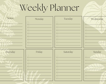 Weekly Planner Printable to Do List - Etsy
