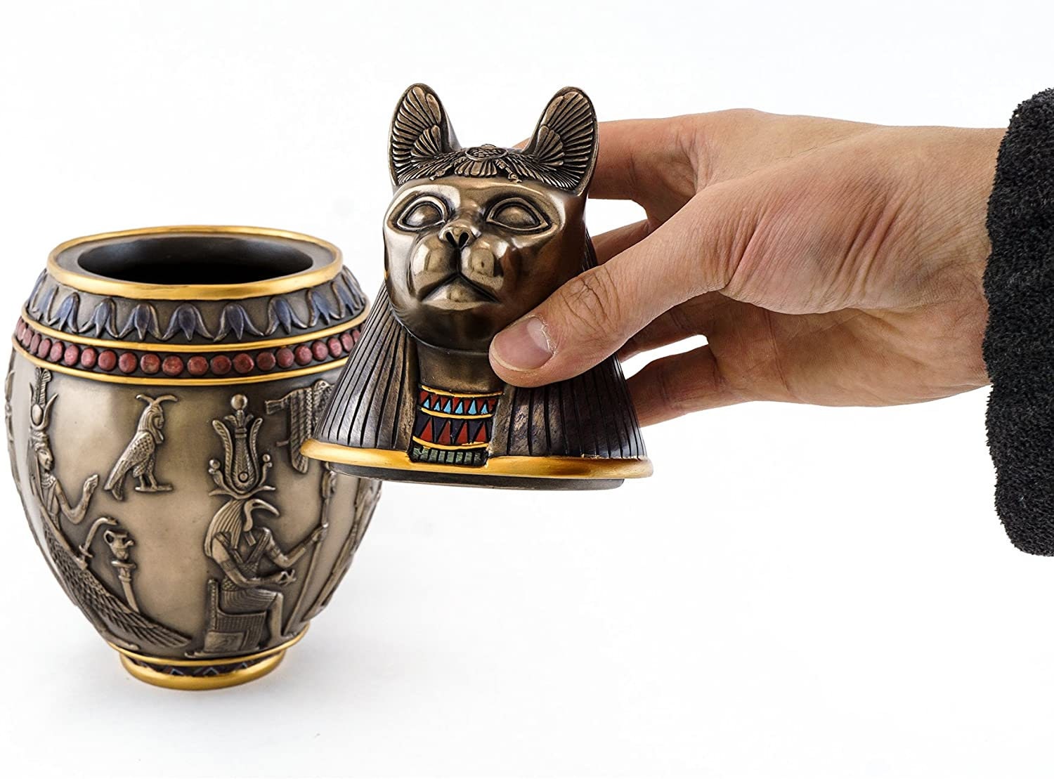 Cat Urn Ancient Egyptian Mythology Artifact Collectible Etsy India