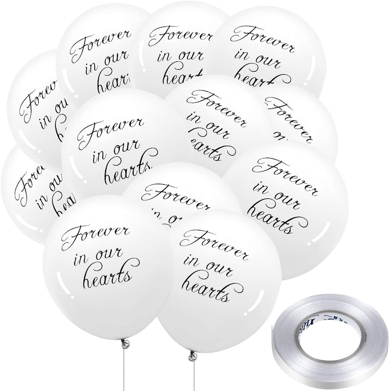 Funeral Balloons Memorial Balloons, Biodegradable Latex Balloons Etsy