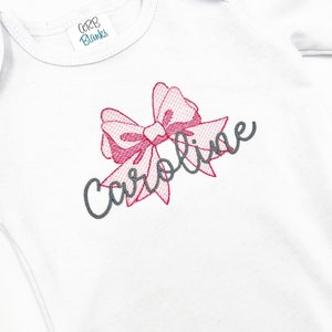 Baby girl coming home outfit, Monogram newborn sleeper, zip up baby gown, newborn picture outfit, monogram baby clothing, going home outfit