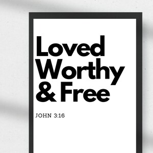 John 3:16 Print Christian wall art