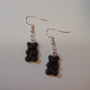 Black Gummy Bear Earrings