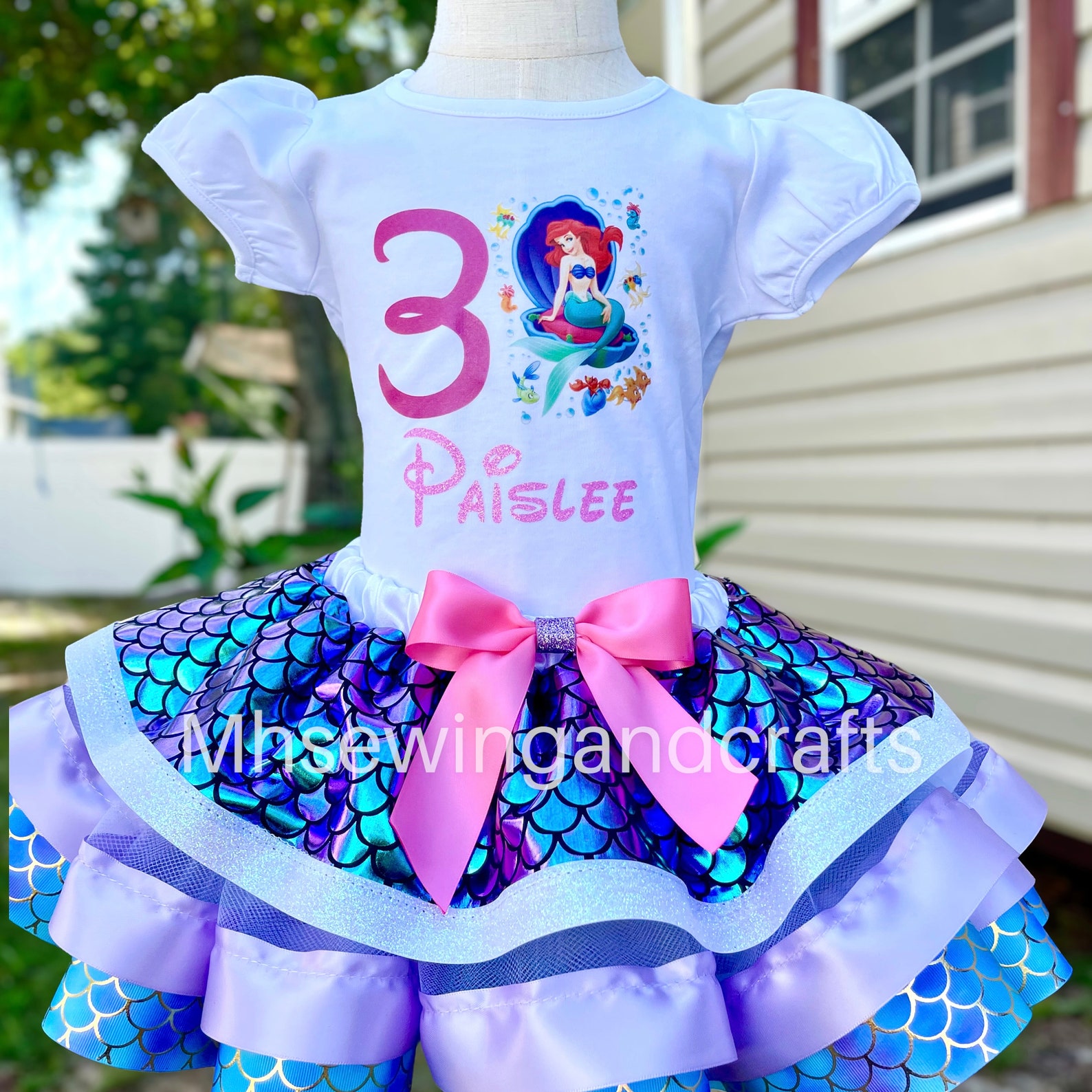 Little Mermaid Birthday Outfit/mermaid Birthday Shirt and Etsy