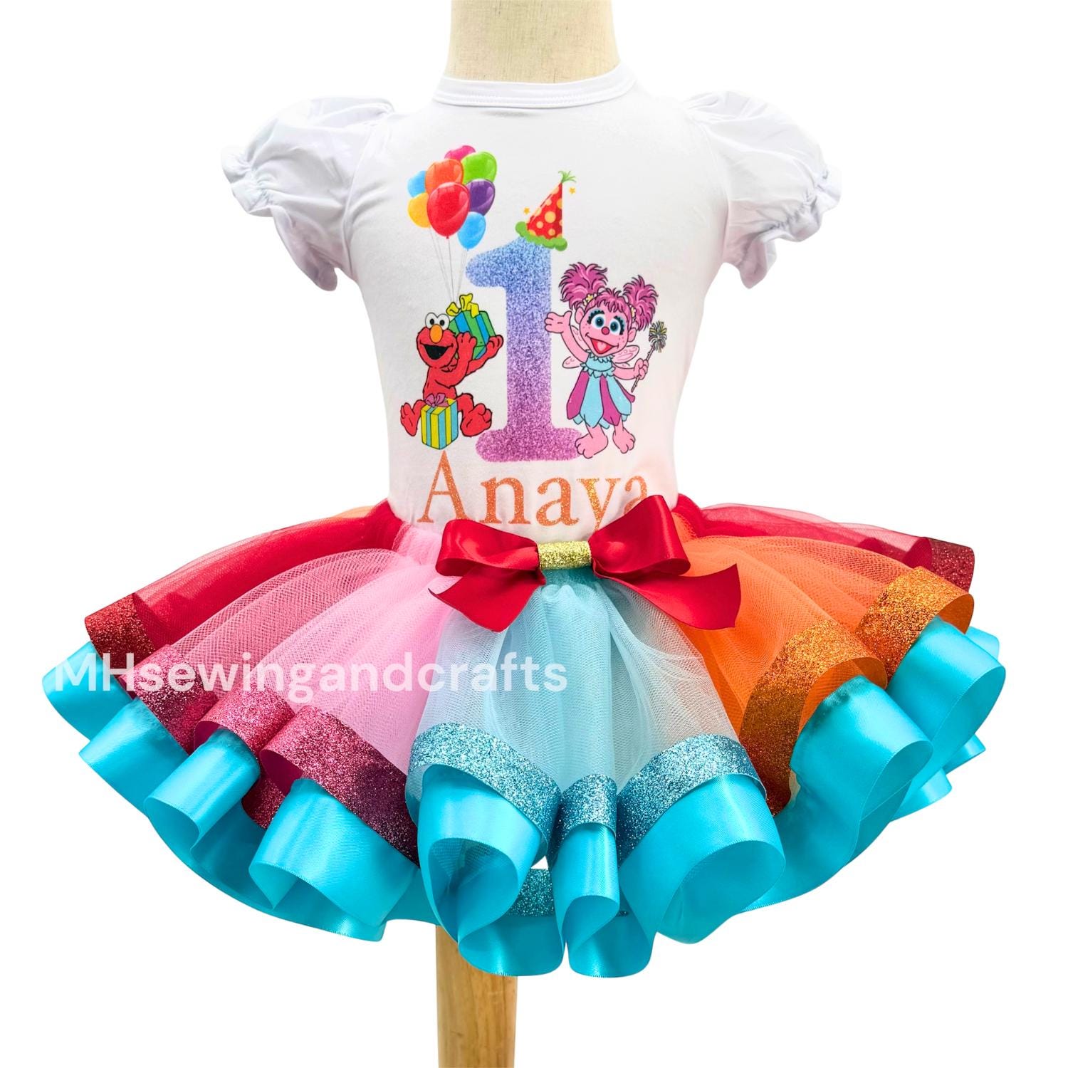 Elmo Themed Baby Dress - Etsy