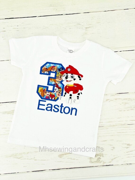 Paw Patrol Birthday Shirt/paw Patrol 