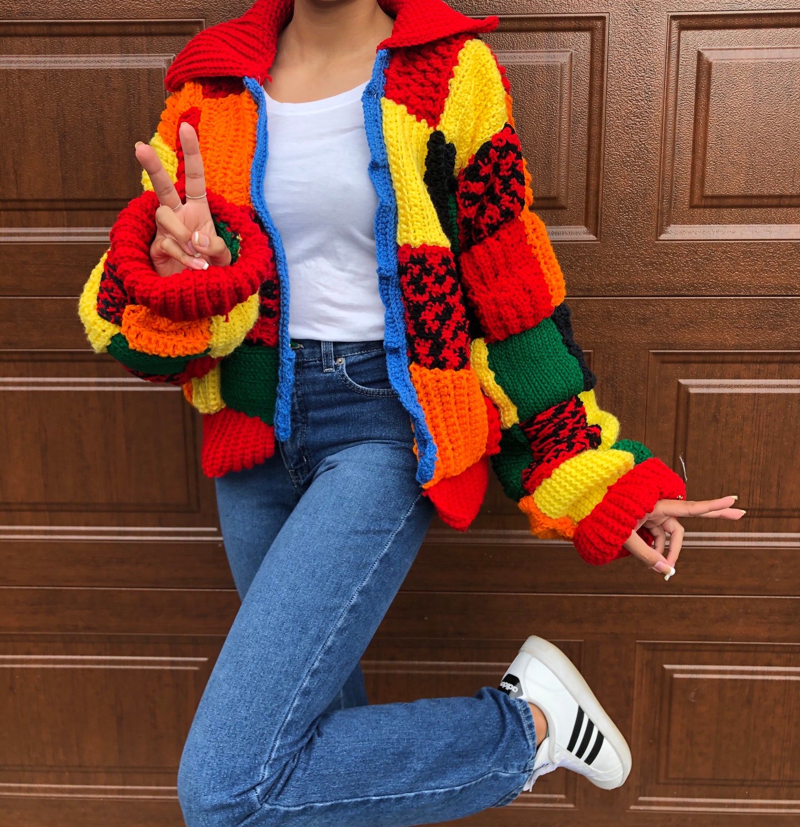 Harry Styles Inspired Cardigan Handcrocheted Etsy Canada