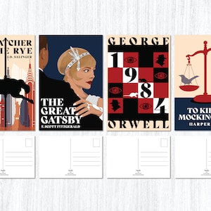Classic Literature Postcard Set | Literary Gift, Book Lover, Gift for Readers and Writers